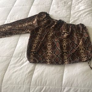 One sleeve bcbg top